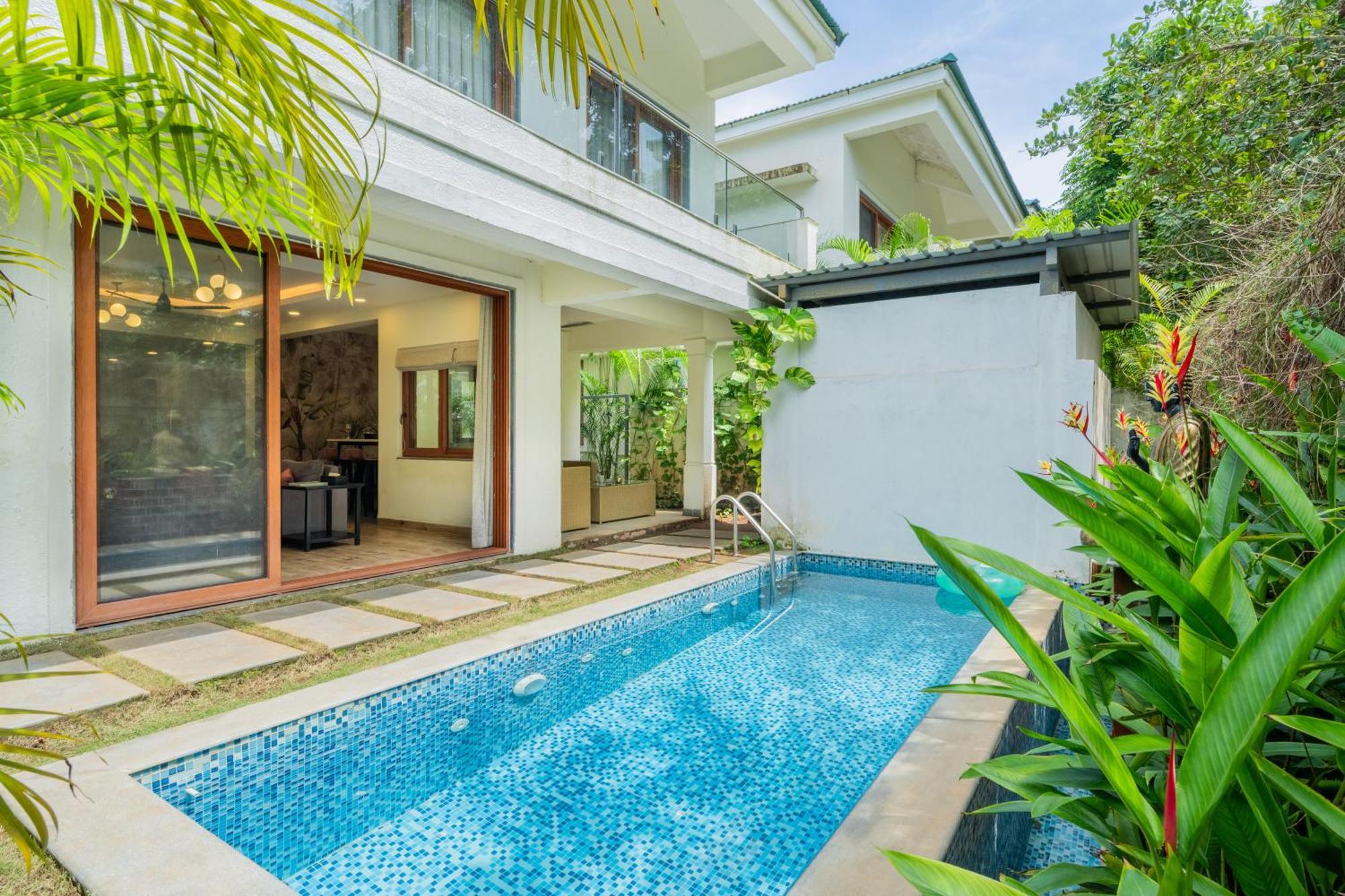 Elivaas 3 Bhk Pvt Pool & Bar - Villa Valerie Oxel Luaran gambar