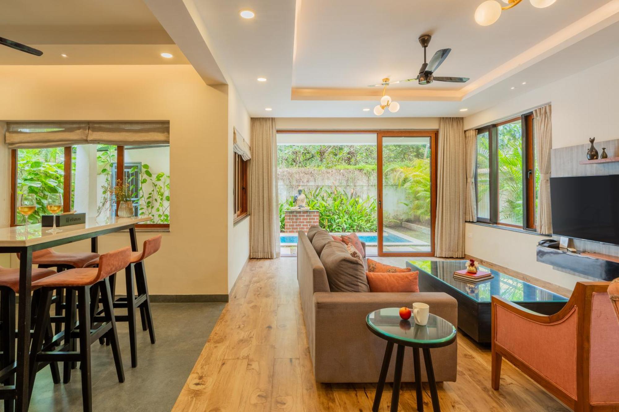 Elivaas 3 Bhk Pvt Pool & Bar - Villa Valerie Oxel Luaran gambar