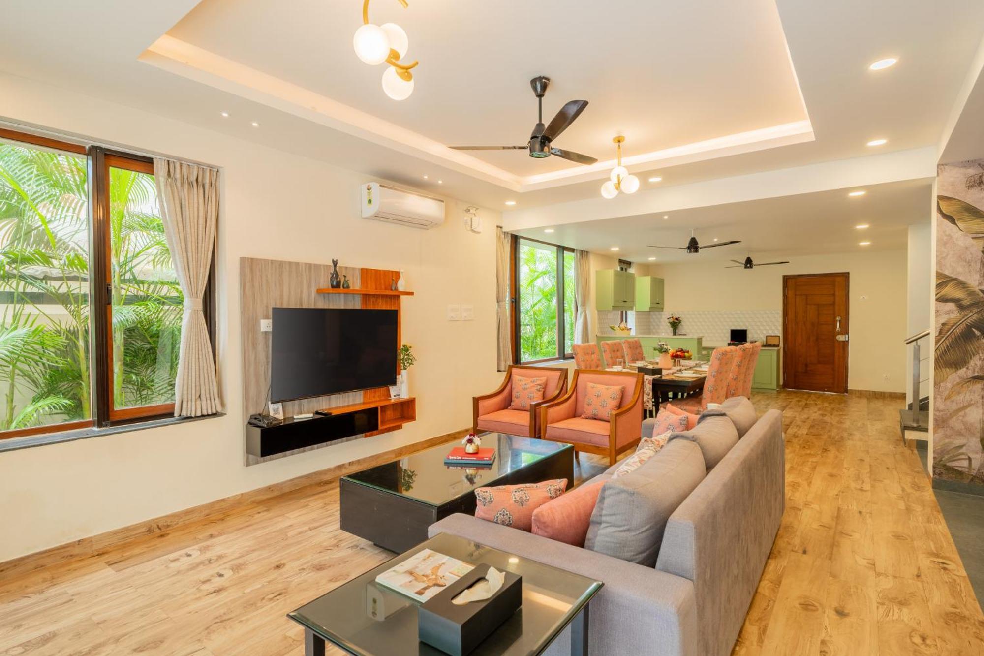 Elivaas 3 Bhk Pvt Pool & Bar - Villa Valerie Oxel Luaran gambar